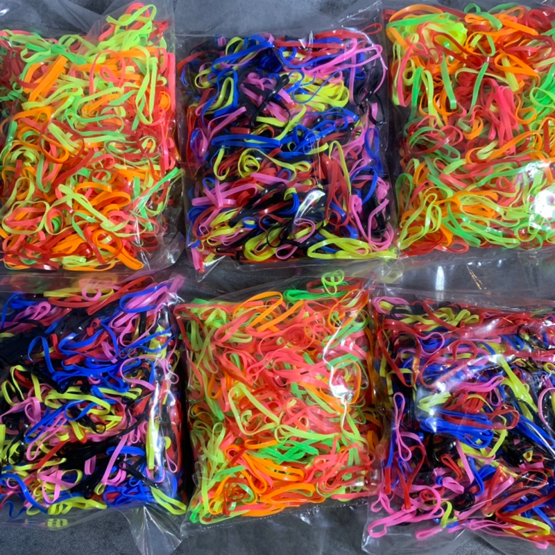 Karet Rambut Warna 750 pcs