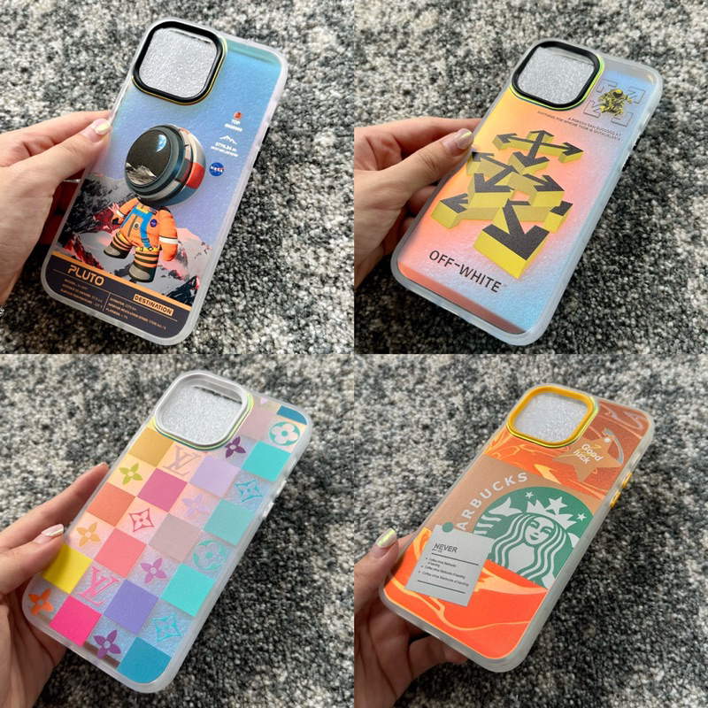 Casetify Hologram Case Iphone 14 Pro Max 13 Pro 12 13Pro 14Pro 14 Plus 11 X Xs Xr Xsmax 7 8 Plus Offwhite LV Starbucks NASA