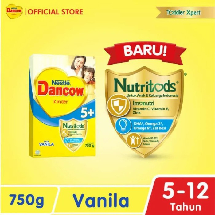 Dancow 5+ Vanila / Madu / Coklat 750gr / Toko Makmur Online