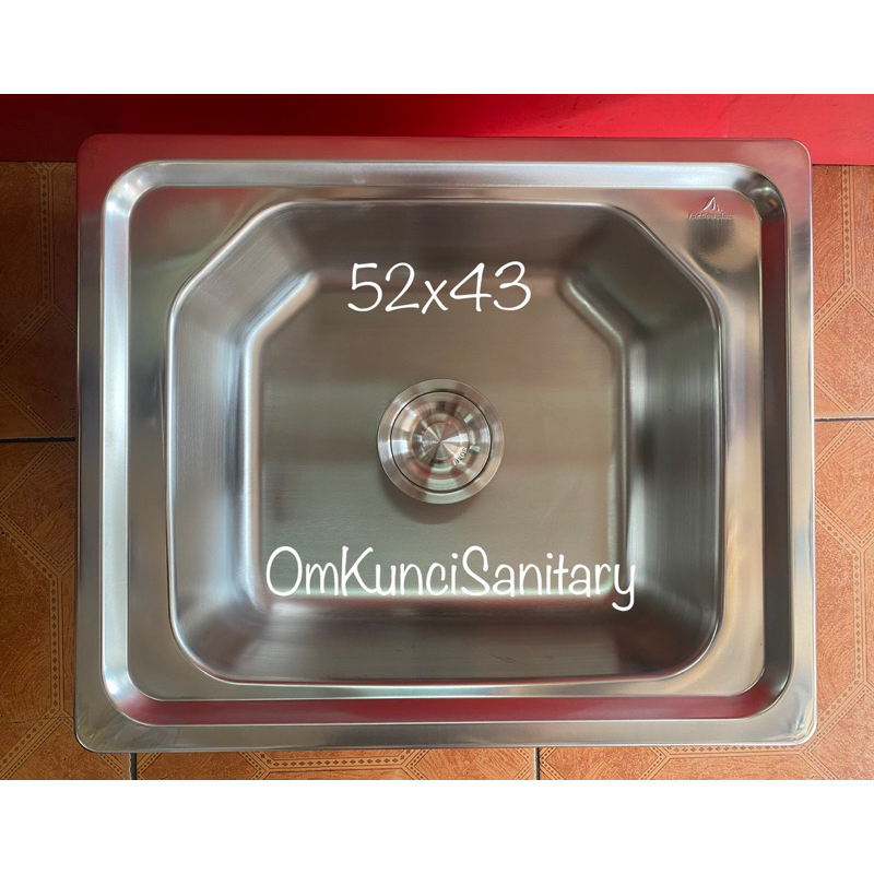 Bak Cuci Piring Techno Sink Todini 1 Lubang BCP Kitchen Sink Techno Sink Todini 5243 1 Lubang Stainl