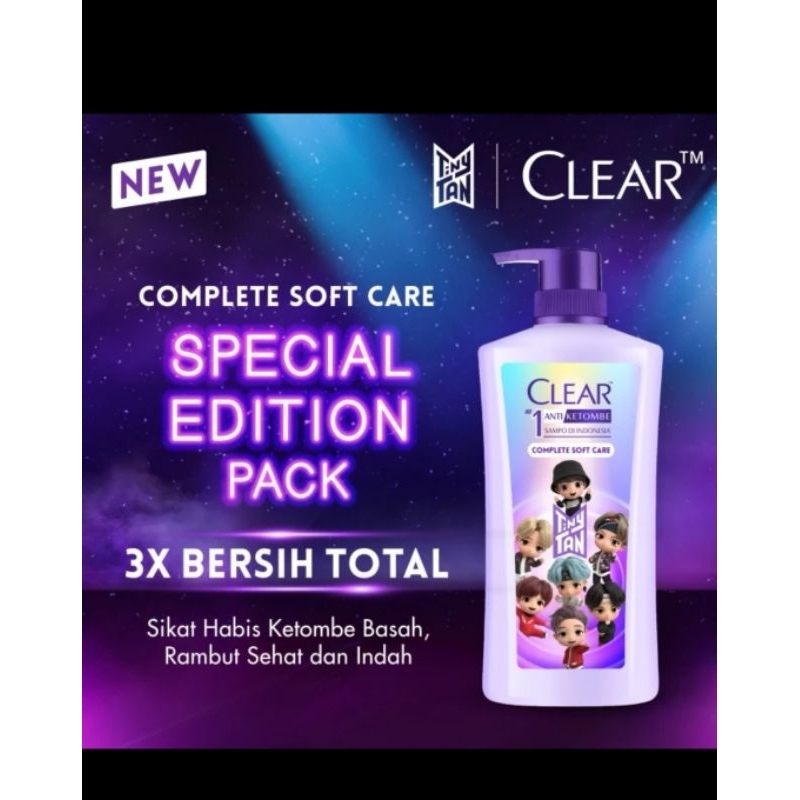 Clear Shampo Complete Soft Care Tiny Tan PUMP 660ML