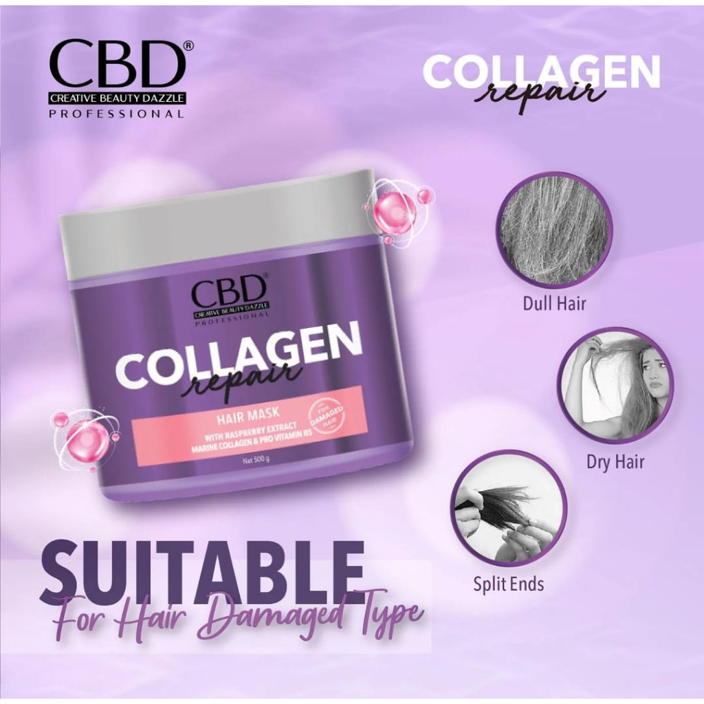 CBD COLOR SHIELD HAIR MASK 500ML / SHAMPOO 250 ML / CONDITIONER 250 ML COLOR SHIELD/ MASKER RAMBUT BERWARNA hair Treatment