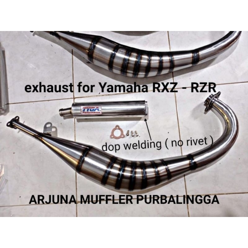 Knalpot RXZ - RZR Tyga Thailook poles - knalpot racing Yamaha RXZ - RZR model Thailook poles