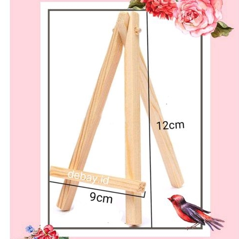 Wooden Easel Tripod/Stand Kanvas lukis/Stand fhoto/Tempat Lukis.