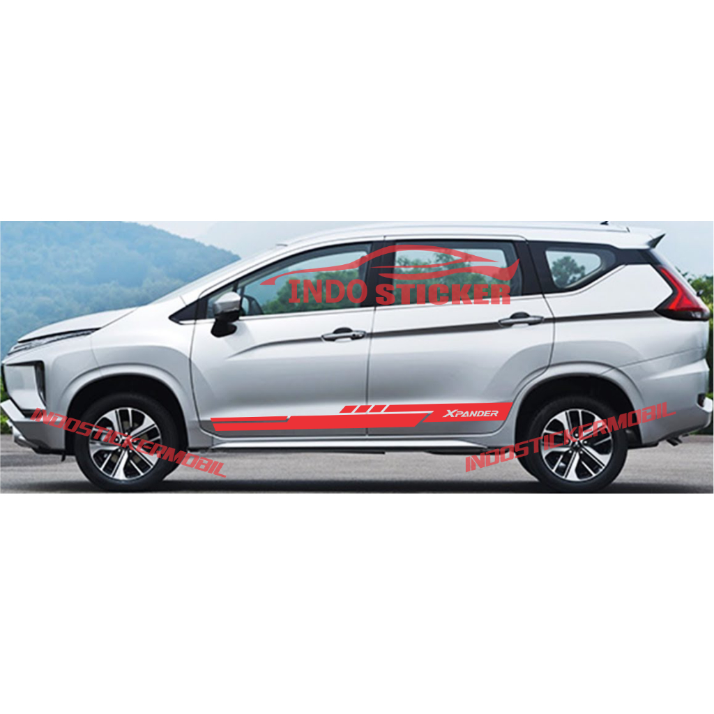 sticker mobil Xpander striping list body samping mobil mitsubishi Xpander