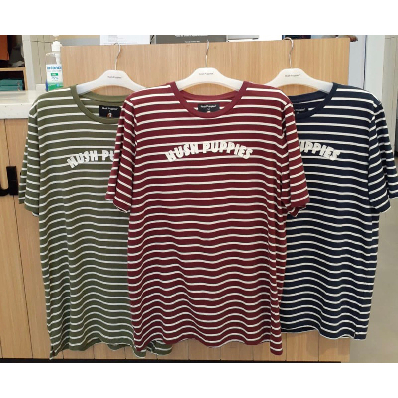 KAOS GARIS STRIPE HUSH PUPPIES PRIA SALE