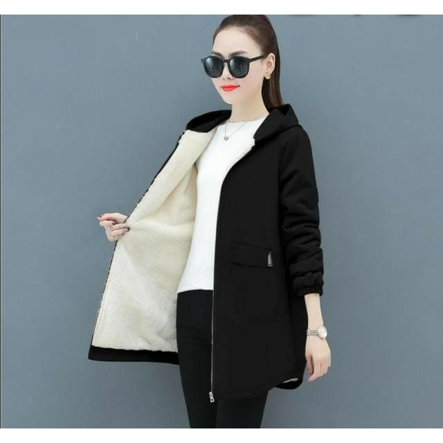 JAKET WANITA / CEWE TEBAL BULU KASUAL STAYLE KOREAAN