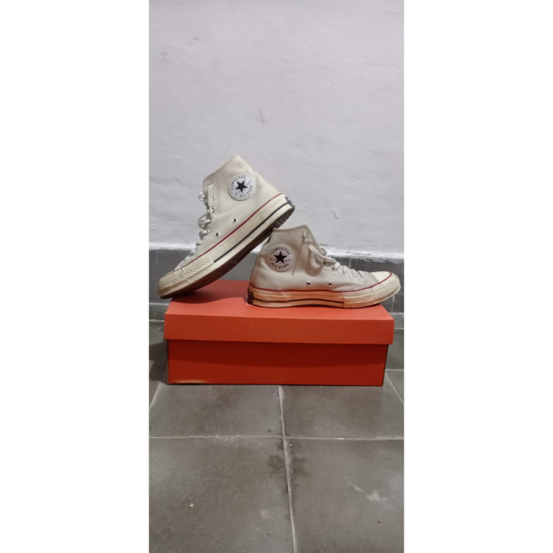 preloved converse 70s hi parchment
