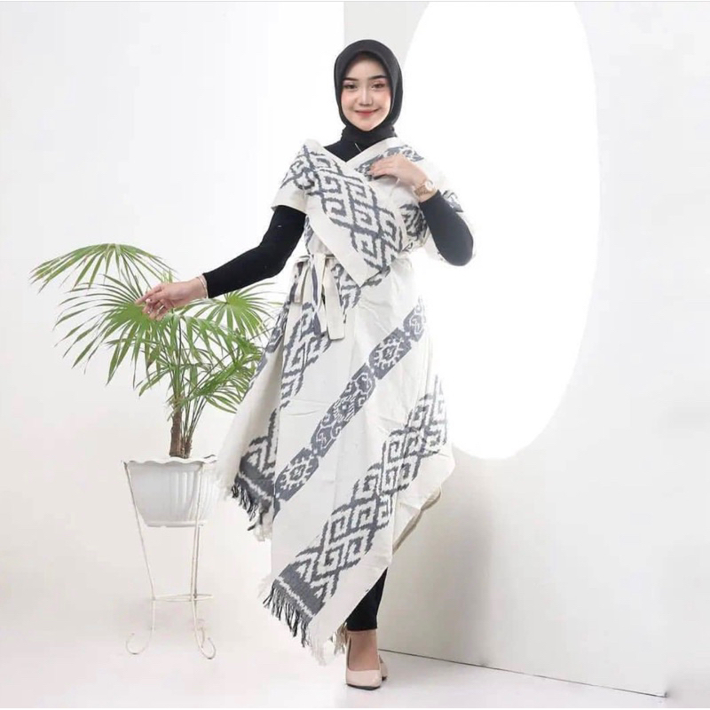 BAJU COUPLE TENUN - ATASAN TENUN - KEMEJA TENUN PUTIH