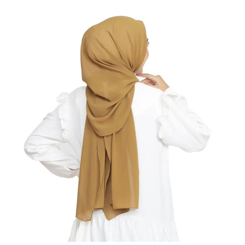 SyamilahHijab-Pashmina Oval Ceruty Babydoll Premium Jahit Tepi Rapi