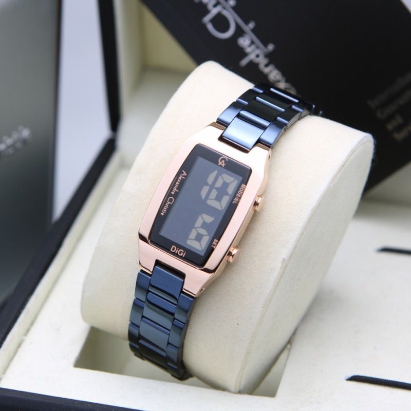 Jam tangan Alexandre Christie Ac 9345 digital rantai original