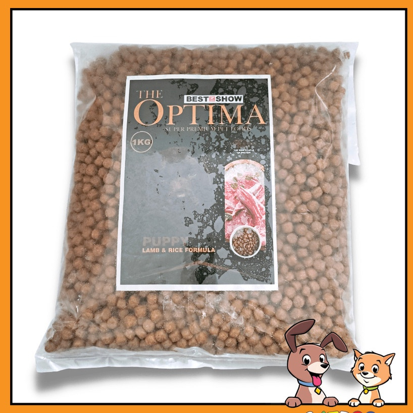 Optima Dog puppy Lamb and rice Repack 500gr - Dog Food Makanan Anjing