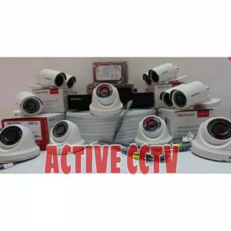 PAKET KAMERA CCTV HIKVISION 12 CAMERA CHANNEL 2MP 1080P FULL HD  3tb