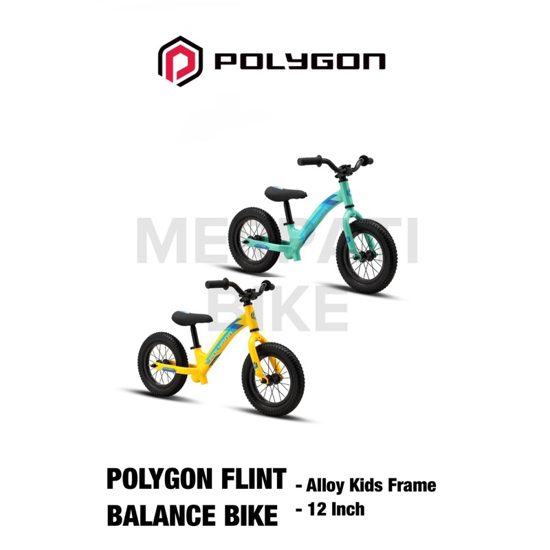 Push Bike Polygon Flint Balance Bike Pushbike Sepeda Anak Alloy