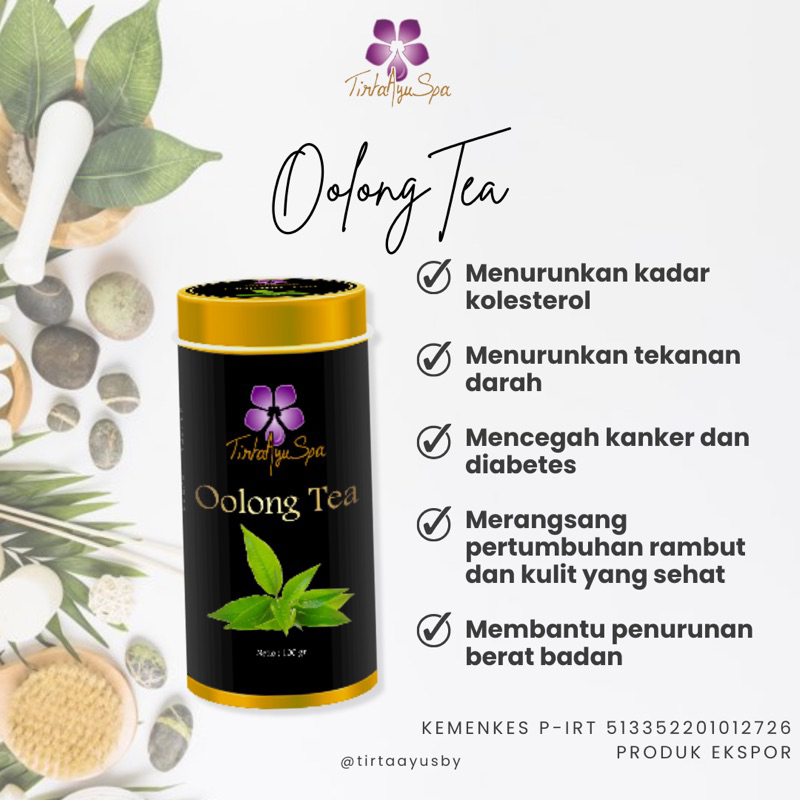 

Oolong Tea / Teh Oolong murni Tirta Ayu Spa teh kesehatan