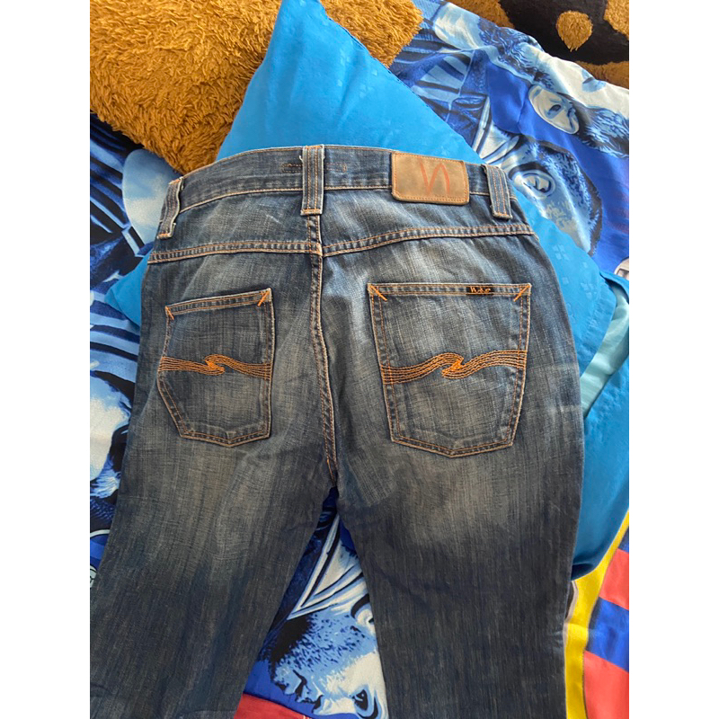 nudie slim jim light rich blue