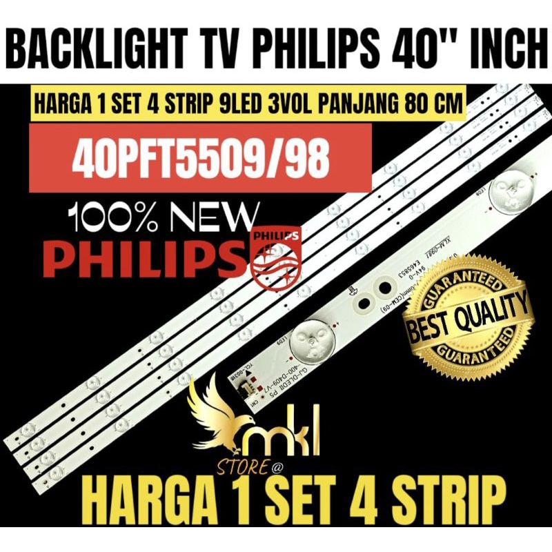 BACKLIGHT TV LED PHILIPS 40 INCH 40PFT5509/98 BACKLIGHT TV LED 32 INCH