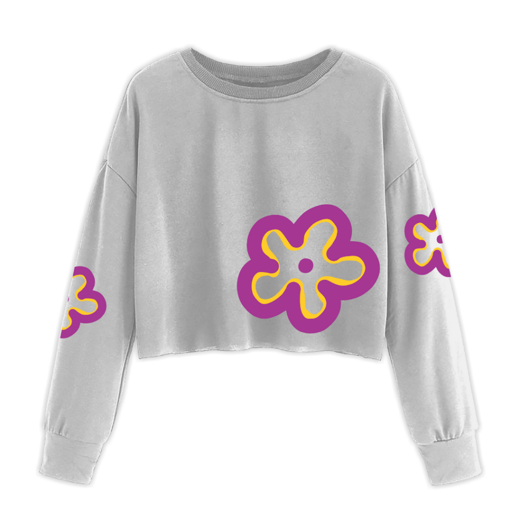 SWEATER CROP FLOWER ANAIRA