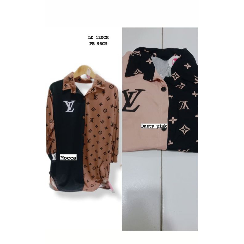 tunik LV Lengan panjang,bahan voxy Premium