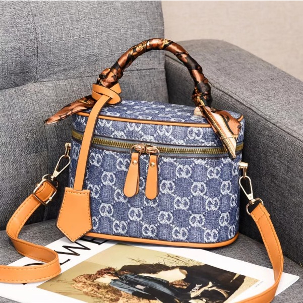 BJ63450 - BEIGE/BLUE/BROWN/COFFEE - TAS SLEMPANG HANDBAG GD WANITA FASHION IMPORT MODIS ELEGAN TERMURAH TERLARIS TERBARU BAGSTORE JAKARTA TAS BATAM ZC3450