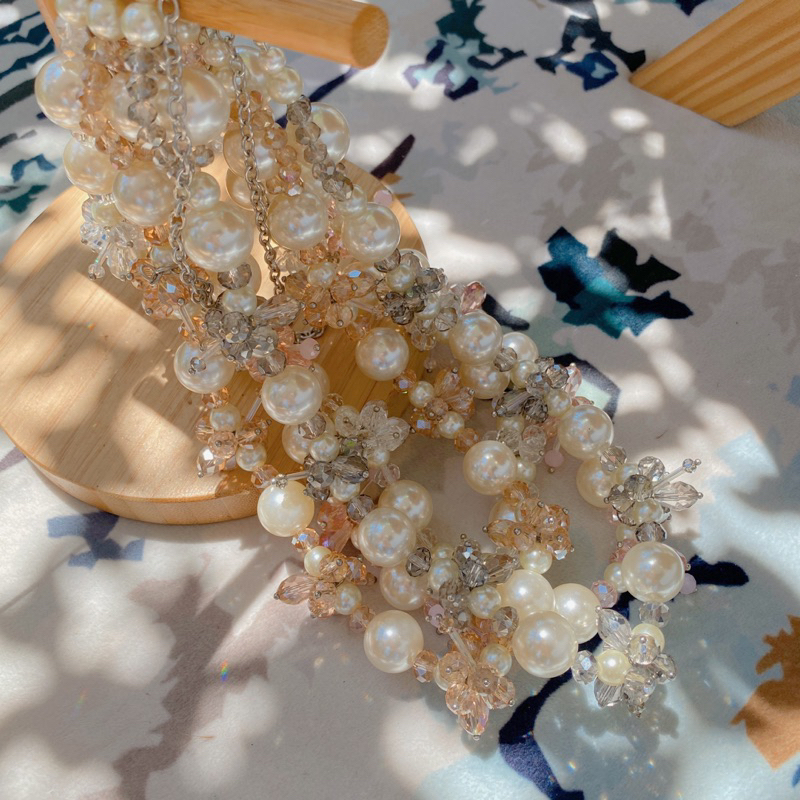 CHAVA HANDMADE NECKLACE - KALUNG HIJAB CRYSTAL BY NEWINSPIRE