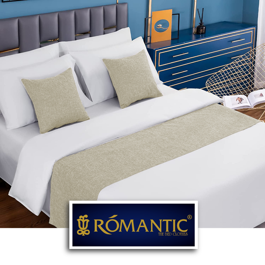 Bed Runner / Selendang kasur Custard by ROMANTIC standard Hotel minimalis