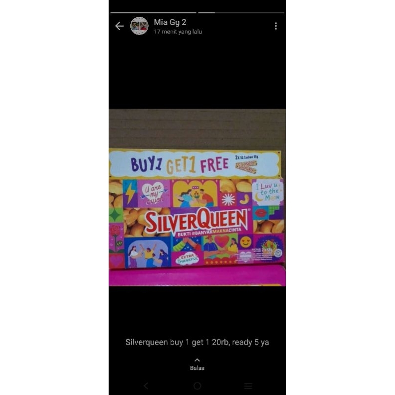 

silverqueen buy 1 get 1