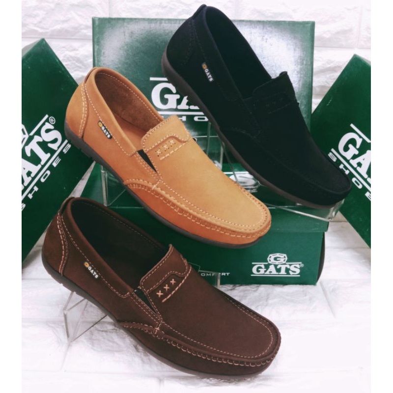Sepatu kulit casual pria GATS HK 0002 original