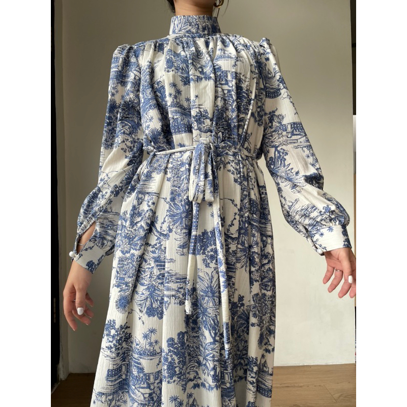 Zéa - Milly - Dress Vintage Korea Motif Crincle