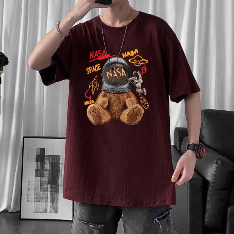 BAJU OVERSIZE PRIA NASA BEAR FASHION DISTRO KASUAL KEKINIAN ATASAN COWOK