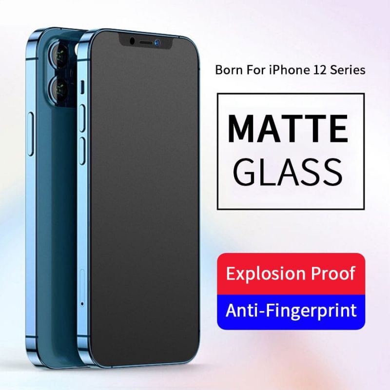 Matte Glass 9H Anti Glare IPhone 11 11 Pro 11 Pro Max 12 12 Pro 12 Mini 12 Pro Max Tempered Glass Anti Fingerprint