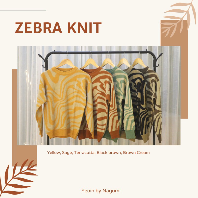 SWEATER RAJUT ZEBRA KOREA