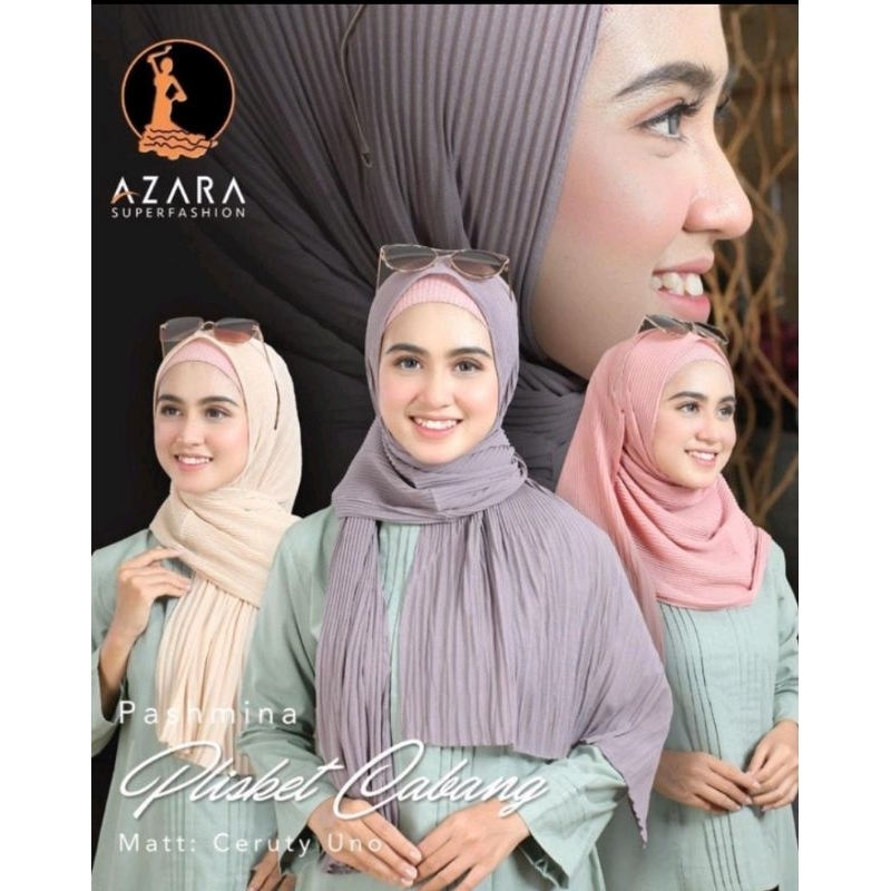 HIJAB PASMINA / PASMINA HIJAB PLISKET LIDI CERUTY UNO WARNA KOMPLIT