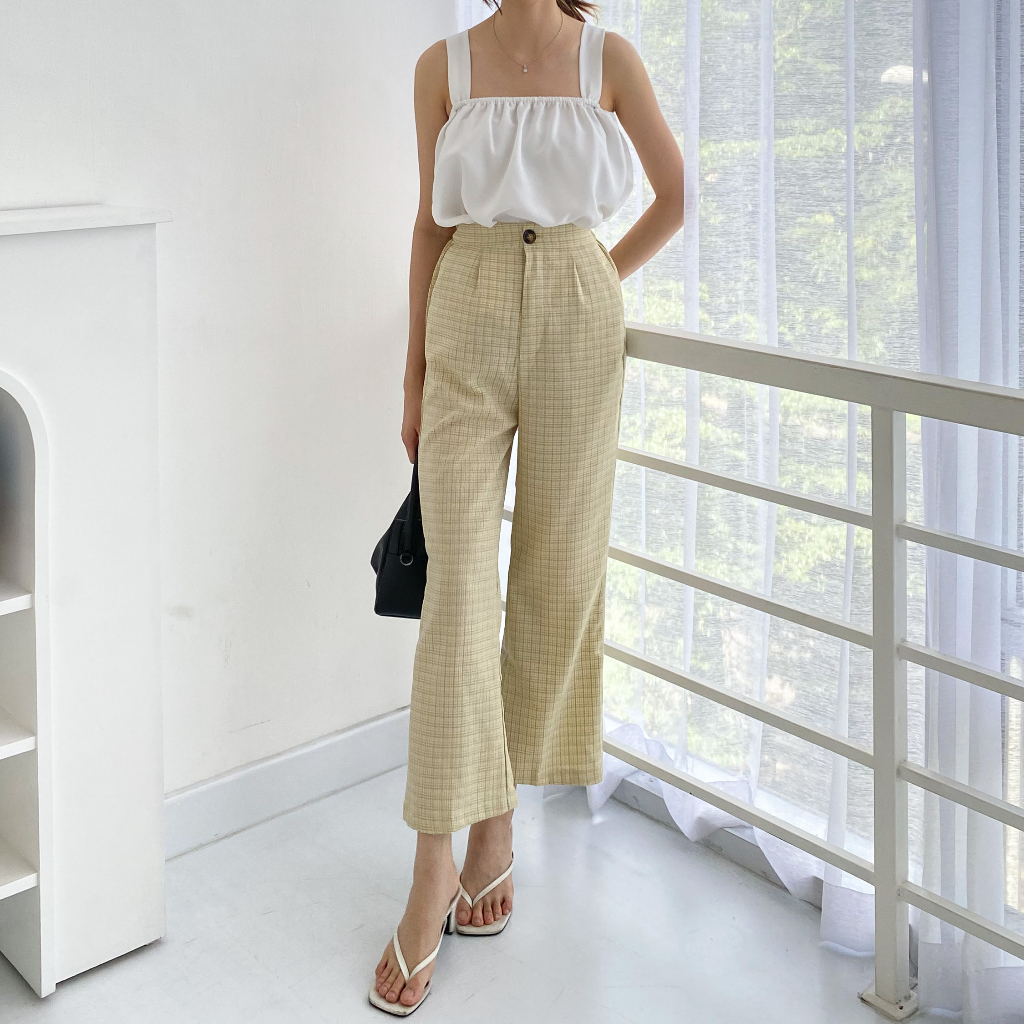 Beige Studio - Mooney Pants / Celana Panjang High Waisted Cullote Wanita