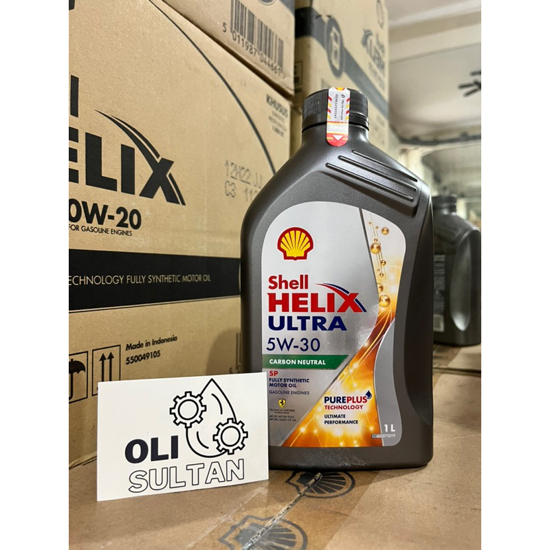 SHELL HELIX ULTRA 5W-30 1L | BARCODE HIJAU ORIGINAL | OLI SHELL - OLI MOBIL
