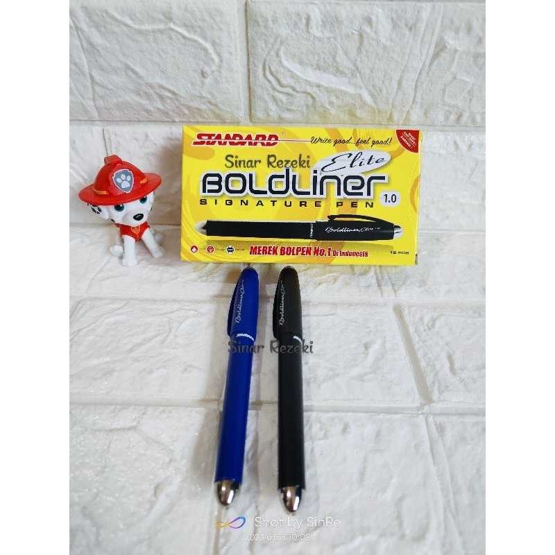 

12 buah!! Pena boldliner elite 1.0/pulpen signature pen boldliner elite/pulpen tanda tangan 1.0