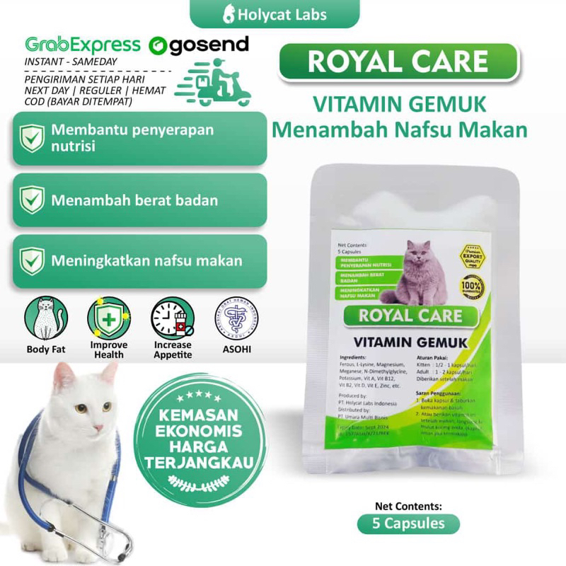 Royal care vitamin gemuk kucing