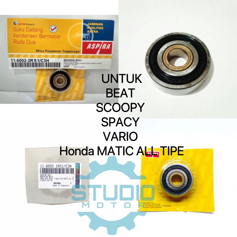 BEARING BAK CVT 6002  ASPIRA SKF VARIO BEAT SCOOPY SPACY