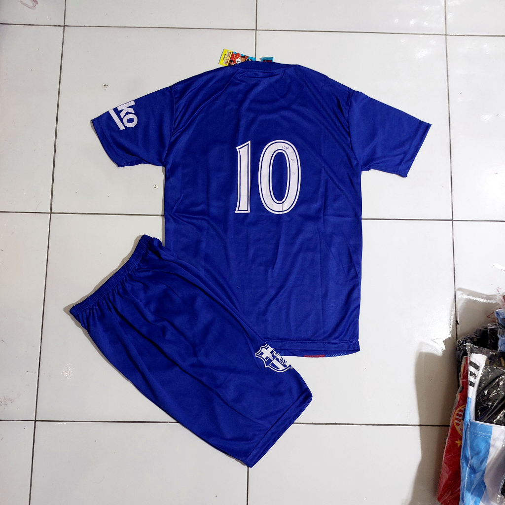 jersey bola anak barcelona bisa sablon nama usia 0-12thn