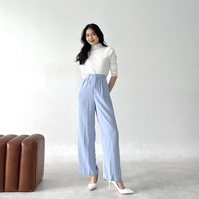 Amber Pants PART 1 / Celana Wanita Korea / Celana Panjang Kulot / Casual Pants