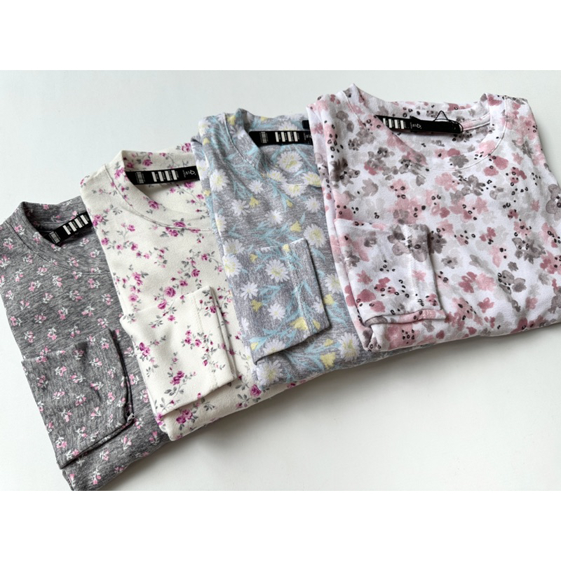 READYBASIC - BAJU KAOS LENGAN PANJANG BAHAN RAJUT PREMIUM MOTIF