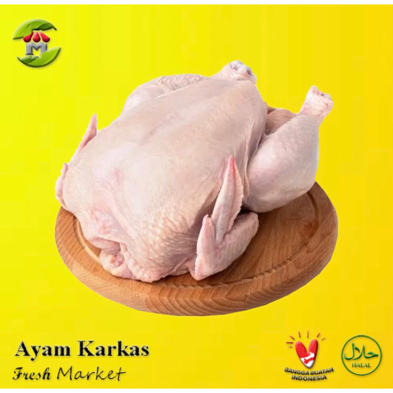 

[JAKBAR] Ayam Karkas Broiler Ayam Potong Utuh 500gr - 1kg