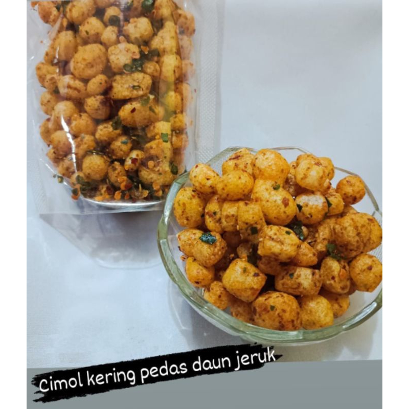 

Cimol Kering Pedas Daun Jeruk