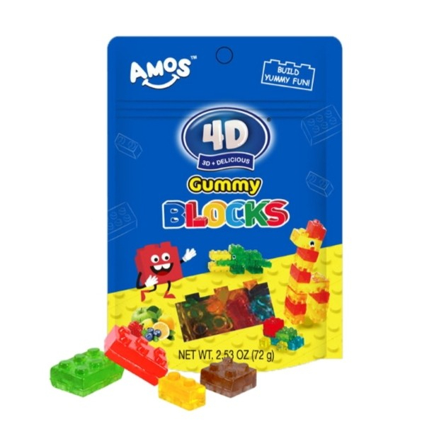 

AMOS 4D Gummy Blocks 72 gr