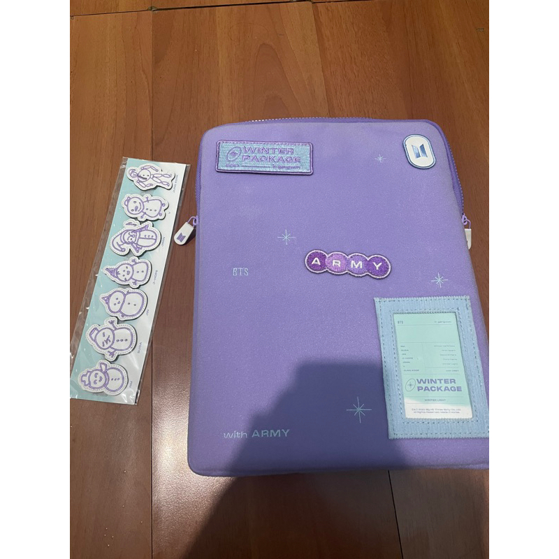 BTS WINTER PACKAGE 2021 POUCH + WAPPEN