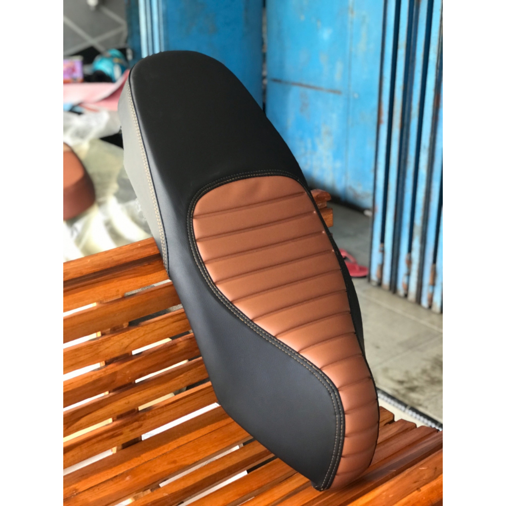 Jok seat scoopy new 2020-2023 caferacer double seat-jok costum seat genio caferacer
