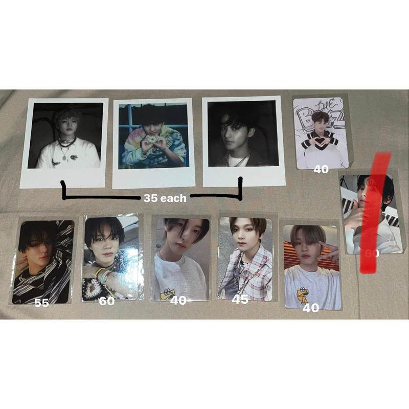 photocard polaroid nct dream hello future hot sauce the boyz