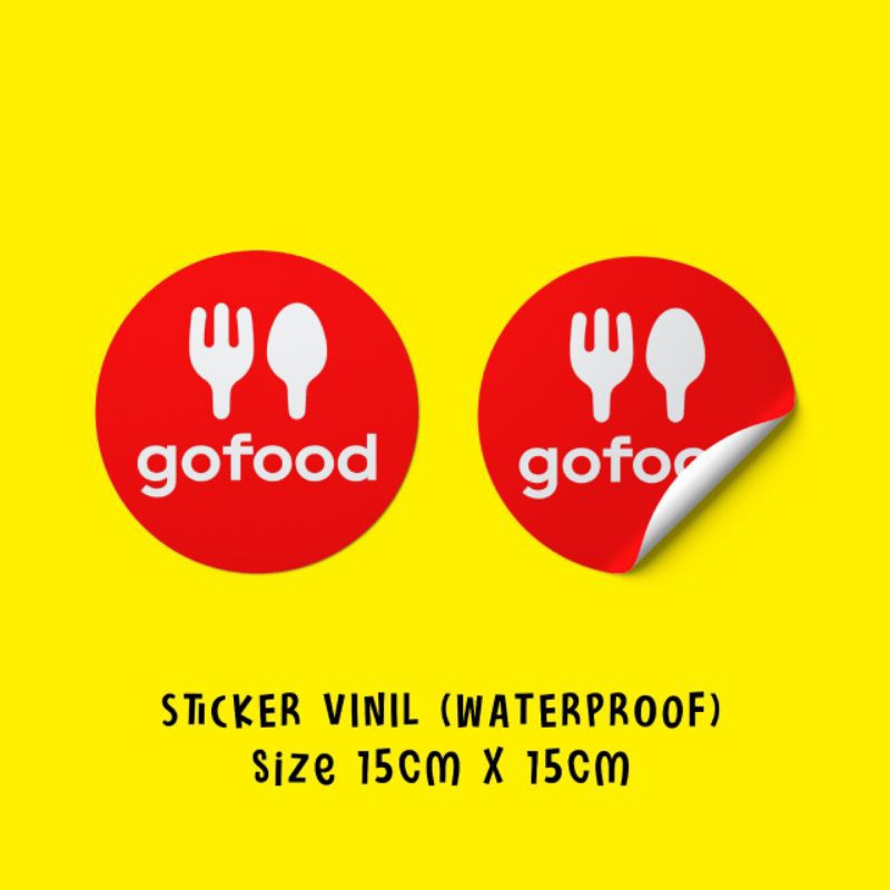 

Sticker Makanan Online Gofood Grabfood Shopeefood