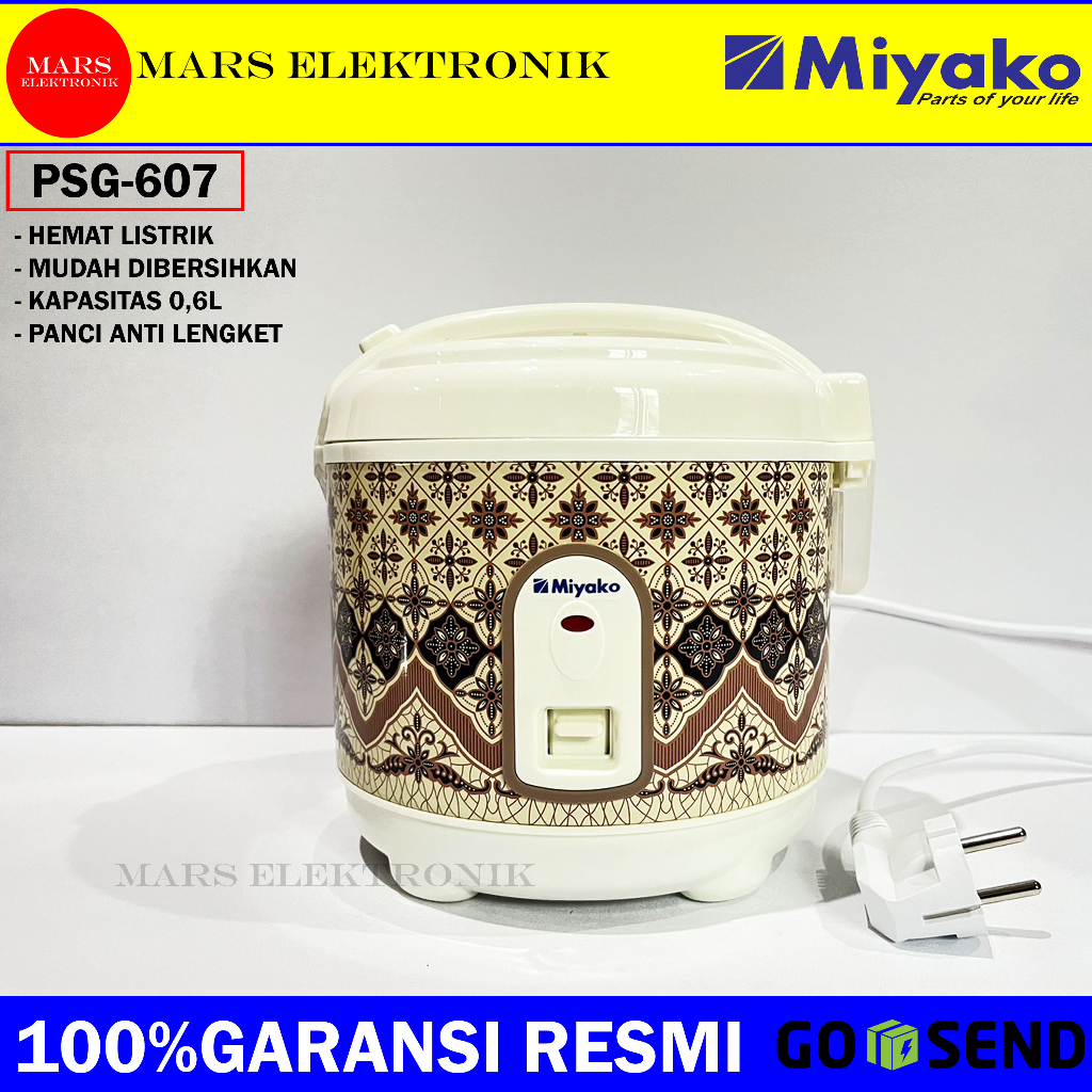 RICE COOKER MIYAKO PSG-607 / RICE COOKER KECIL MIYAKO PSG 607 / RICE COOKER MINI MIYAKO