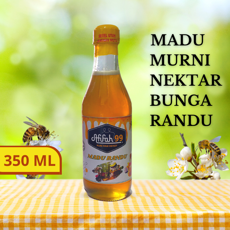 

Madu Murni Afifah 99 Nektar Bunga Randu 350 ml - Madu Randu - Madu Asli Raw Honey